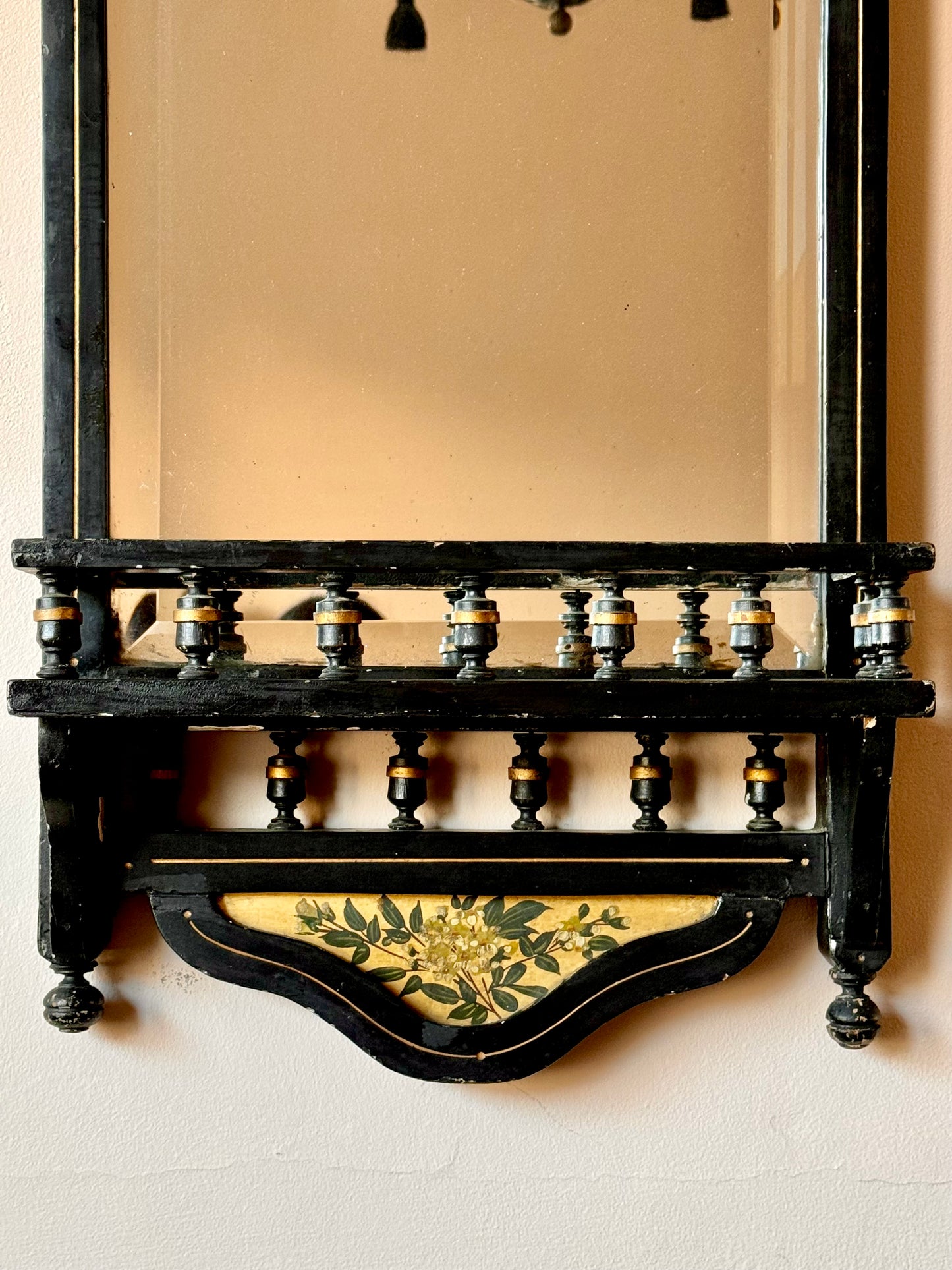 C19th Aesthetic Movement Lacquered Mirror