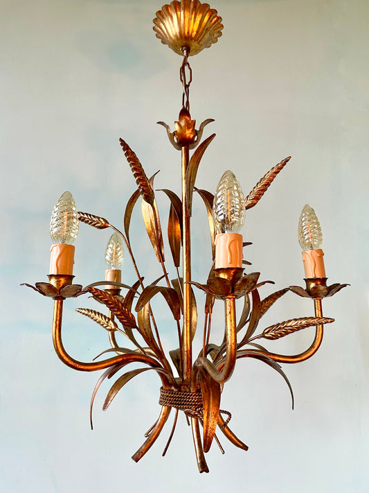 1960s Hans Kögl Wheatsheaf Chandelier